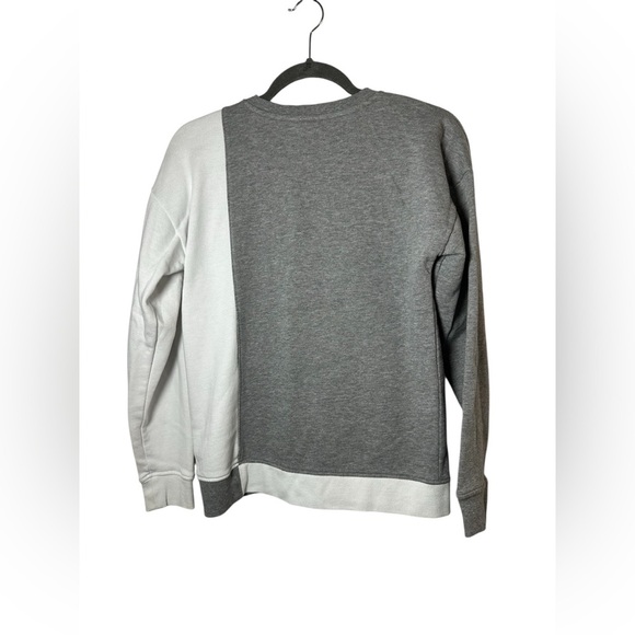 Vans Colorblock Crewneck Sweatshirt Gray White XS - Picture 4 of 5